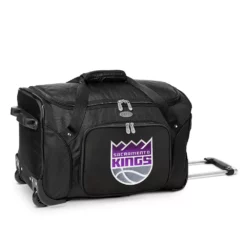 Denco Sacramento Kings 22-Inch Wheeled Duffel Bag