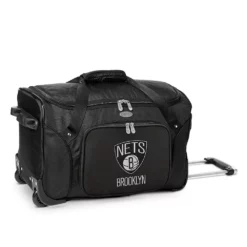 Denco Brooklyn Nets 22-Inch Wheeled Duffel Bag
