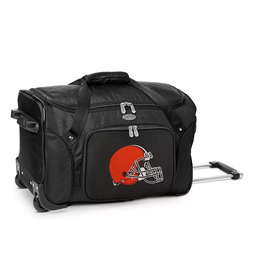 Denco Cleveland Browns 22-Inch Wheeled Duffel Bag 3 Denco Cleveland Browns 22-Inch Wheeled Duffel Bag