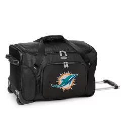 Denco Miami Dolphins 22-Inch Wheeled Duffel Bag