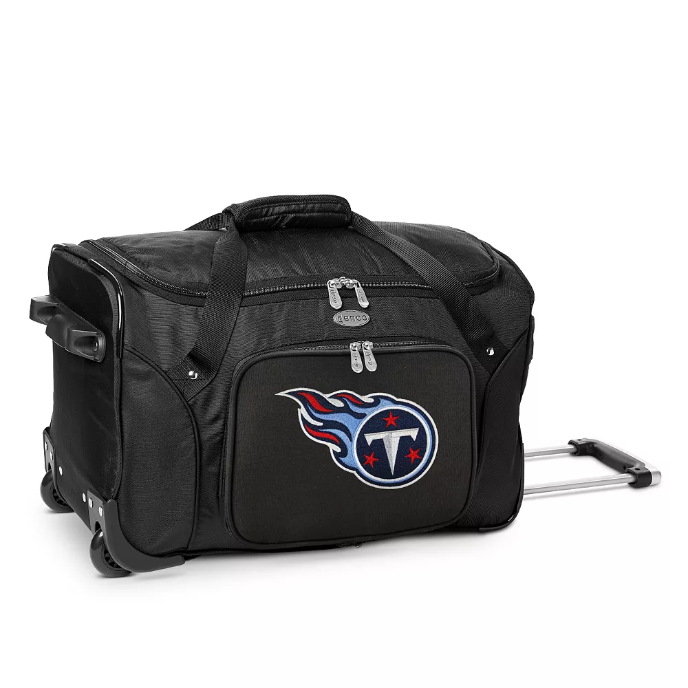 Denco Tennessee Titans 22-Inch Wheeled Duffel Bag 3 Denco Tennessee Titans 22-Inch Wheeled Duffel Bag