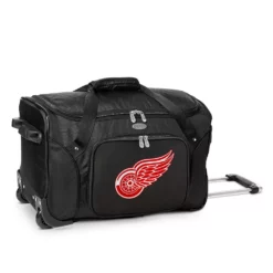 Denco Detroit Red Wings 22-Inch Wheeled Duffel Bag
