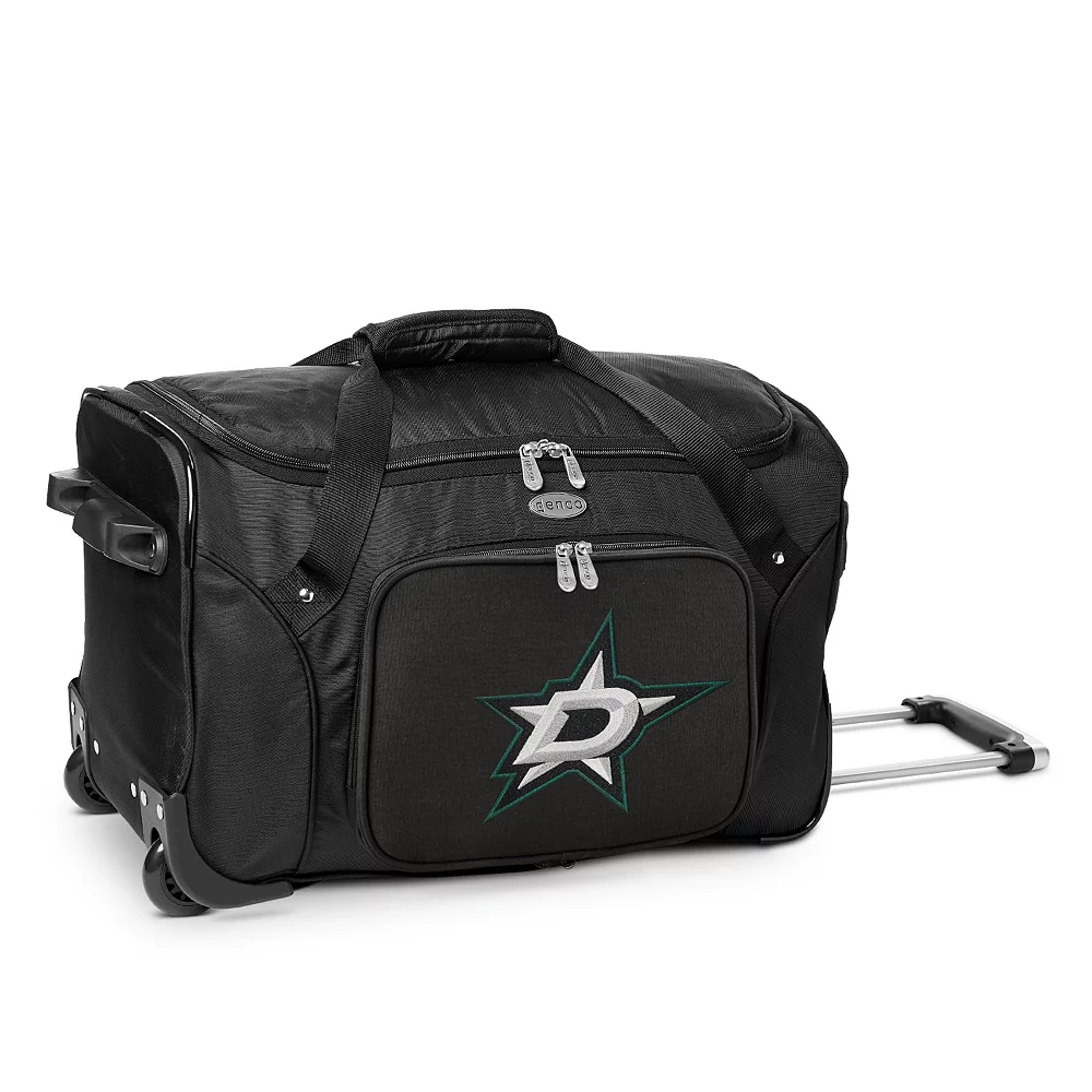Denco Dallas Stars 22-Inch Wheeled Duffel Bag 3 Denco Dallas Stars 22-Inch Wheeled Duffel Bag