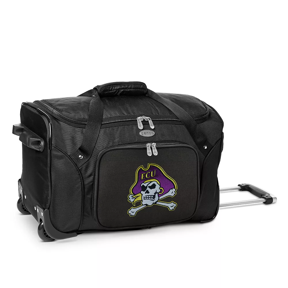 Denco East Carolina Pirates 22-Inch Wheeled Duffel Bag 3 Denco East Carolina Pirates 22-Inch Wheeled Duffel Bag