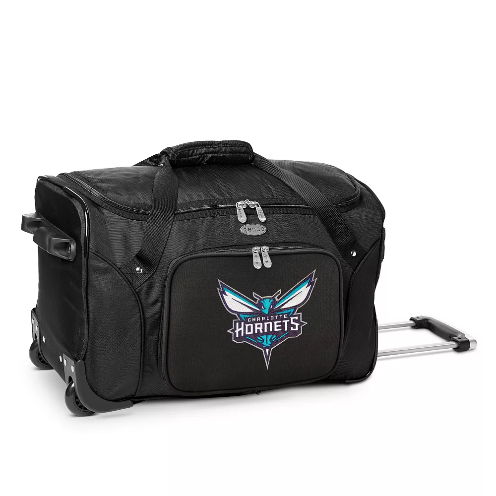 Charlotte Hornets 22-Inch Wheeled Carry-On Duffle Bag 3 Charlotte Hornets 22-Inch Wheeled Carry-On Duffle Bag