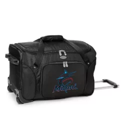 Miami Marlins 22-Inch Wheeled Duffel Bag
