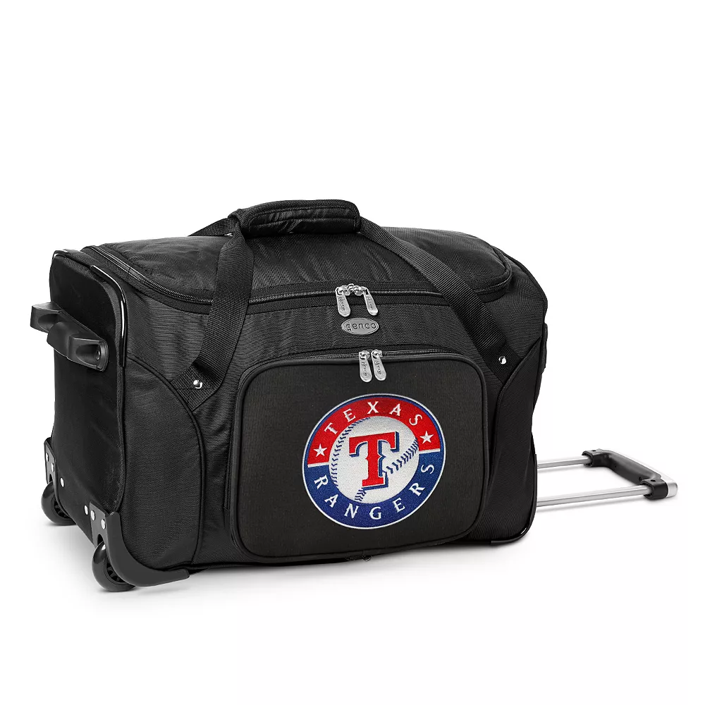 Texas Rangers 22-Inch Wheeled Duffel Bag 3 Texas Rangers 22-Inch Wheeled Duffel Bag