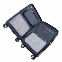 Travelpro® X Travel + Leisure® Compact Carry-On Expandable Spinner -Travelpro Sales TLCompactCO open 1500x1500 f3a2c67